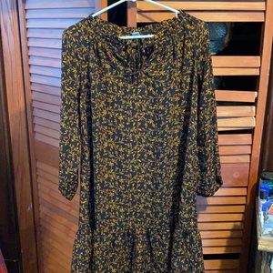 Flower Print Flowy Dress